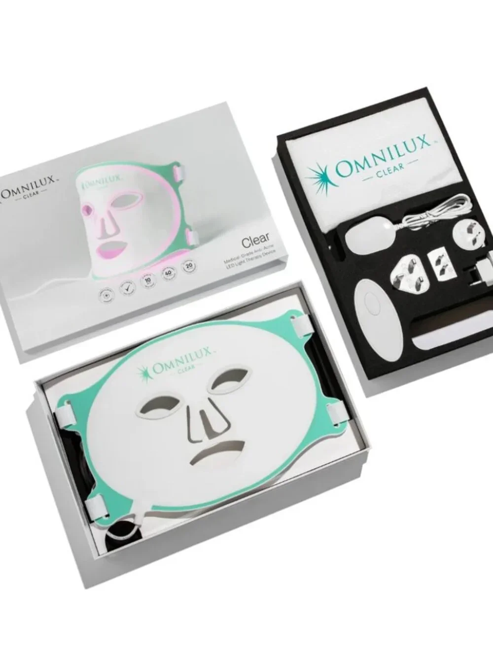 Omnilux Clear LED Acne Therapy Mask FDA-Cleared Blue + Red Light Therapy Mask - Picture 3 of 13